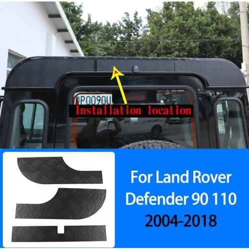 ST Alloy Car Trunk Tailgate Rear Door Car Top Decoration Panel Cover,For Land Rover Defender 90 110 2004-2018,Exterior Accessory