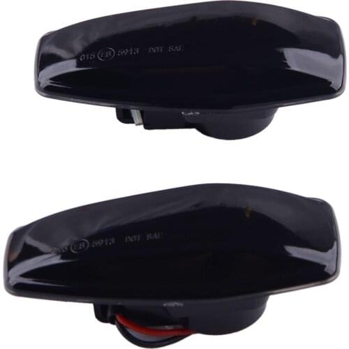 1 Pair Car Dynamic LED Side Marker Repeater Indicator Turn Signal Light Lamp 12V Fit for Hyundai i10 Getz Kia Sedona