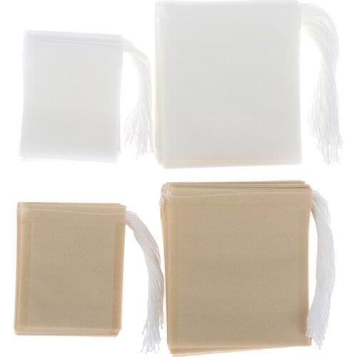 100 Stacks/batch Paper Teabags Filter Empty Tea Bags For Herbal Loose Tea