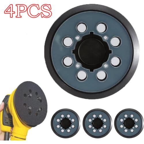 4PCS 125mm 8Holes Hook and Loop Replacement Sander Pad Sanding Machine Polishing Grinding Tool for DWE64233 N329079