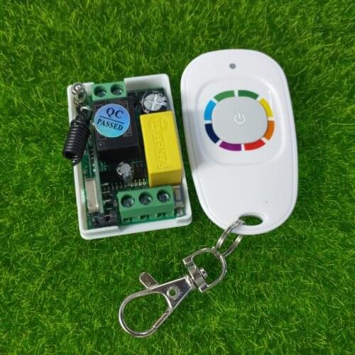 433mhz AC 220 v 1 ch RF wireless remote control switch receiver transmitter lighting lamp power on and off