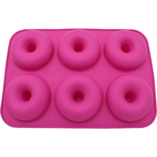 6-Cavity Silicone Donut Baking Pan Non-Stick Mold Dishwasher Decoration Tools Baking Nonstick And Heat Resistant Reusable
