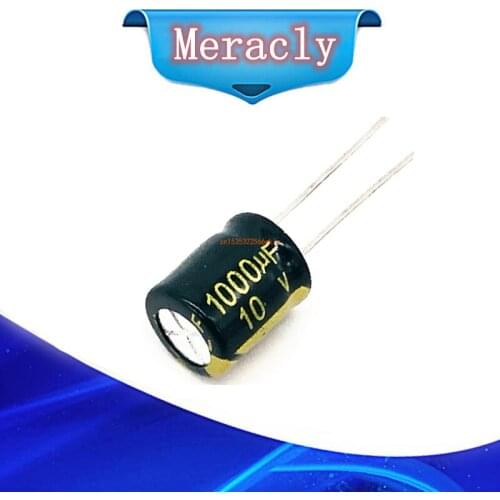 20pcs/lot 10v 1000UF Low ESR / Impedance high frequency aluminum electrolytic capacitor size 8X9 1000UF 10v 1000uf 20