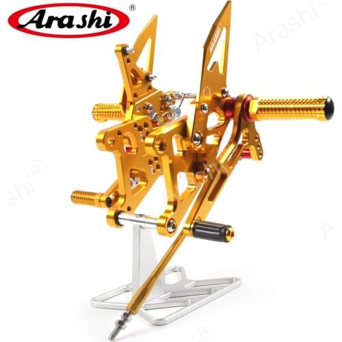 Arashi For HONDA CBR300R 2015-2018 CNC Rider Rearset Adjustable Footrest Foot Pegs CBR 300 R CBR300 300R 2015 2016 2017 Motor