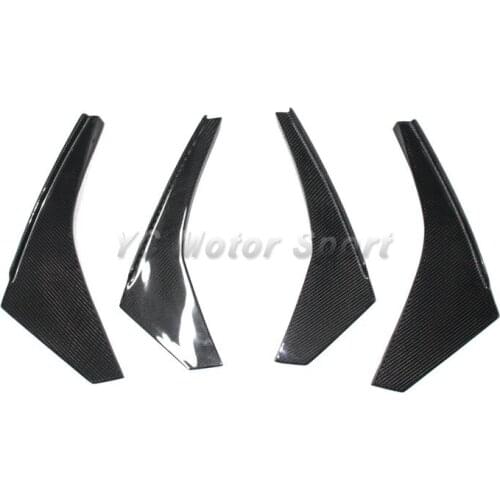 Car Accessories Carbon Fiber JDM Style Front Bumper Canard 4psc Fit For 2011-2014 R35 GTR GTR35 DBA Front Bumper Canard