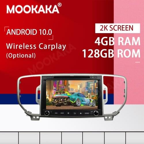 Android 10.0 4+128G Screen Car Multimedia DVD Player for Kia Sportage 2016-2018 WiFi GPS Navigation Auto Radio Stereo Head Unit