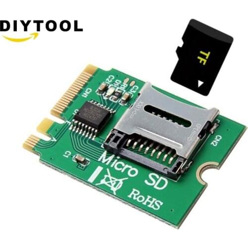 M.2 A/E KEY wireless network card interface to Micro SD SDHC TF card reader adapter