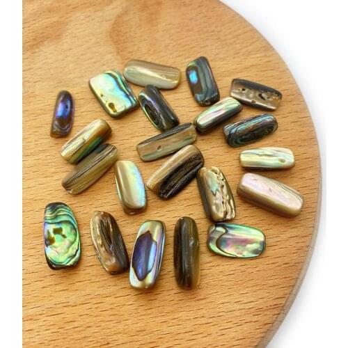 5pcs/pack Natural Abalone Sea Shell Loose Beads Irregular Shape 8x18mm Size High Quality DIY for Making Necklace Bracelets