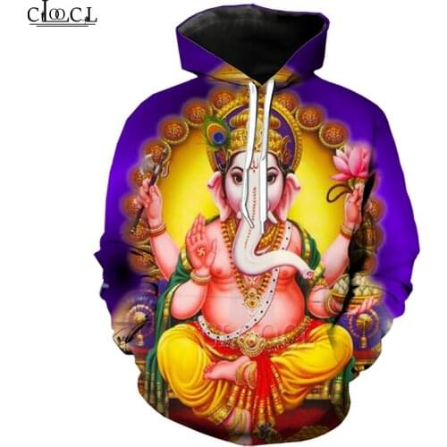 CLOOCL Hinduism God Lord Ganesha 2021 New Style Men Women 3D Print Hoodie Hooded Sweatshirt Long Sleeve Homme Clothes Pullovers