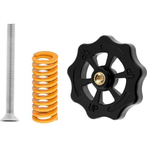 3D Printer Parts Upgraded Hand Twist Adjustment Leveling Nuts And Spring Kit Auto Leveling For CR-10 CR10S MKS Heated Bed Manual