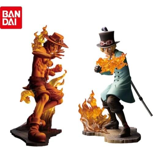 14CM One Piece STAMPEDE Theater Version Flame Brother Hoodiii Sabo Portgas D Ace Pvc Action Figure Collections Model Toys Gifts