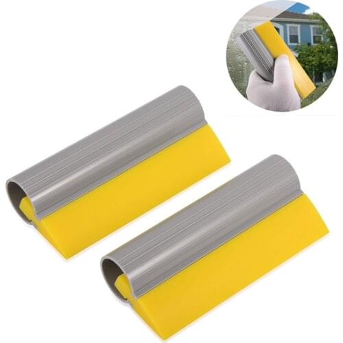 FOSHIO 2PCS 14cm Silicone Tube Squeegee Window Tint Tool Car Wrap Cleaner Snow Water Wiper Ice Scraper Household Cleaning Tool