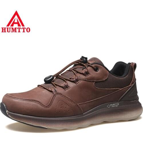 HUMTTO Hiking Shoes Mens Climbing Sneakers for Men Outdoor Breathable Waterproof Sport Mountain Leather Walking Trekking Boots