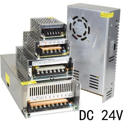 Power Supply 24V LED Lighting Source Switching Transformer AC 110V 220 V to DC 24 Volt 24W 48W 72W 600W 220V Adapter Motor