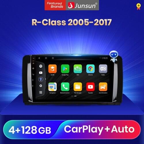 Junsun V3 Qualcomm Android 10.0 Car Radio Multimedia Player For Mercedes Benz R Class W251 R300 R320 Autoradio Stereo 2Din dvd