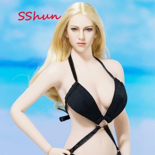 KIMI TOYS KT004 1/6 Scale Female European beauty head sculpture Model For 12'' Action Figure Body DIY Accessories