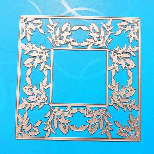 YINISE SCRAPBOOK Metal Cutting Dies For Scrapbooking Stencils LEAVES FRAME DIY PAPER Album Cards Making CRAFT Embossing Die CUT
