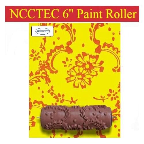 6'' NCCTEC soft rubber decorator roller FREE shipping | 150mm wall paint roller tools