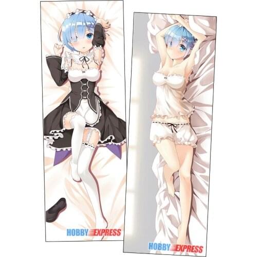Hobby Express Re Zero Rem Anime Dakimakura Japanese Otaku Waifu Hugging Body Pillow Cover ZMZ00153