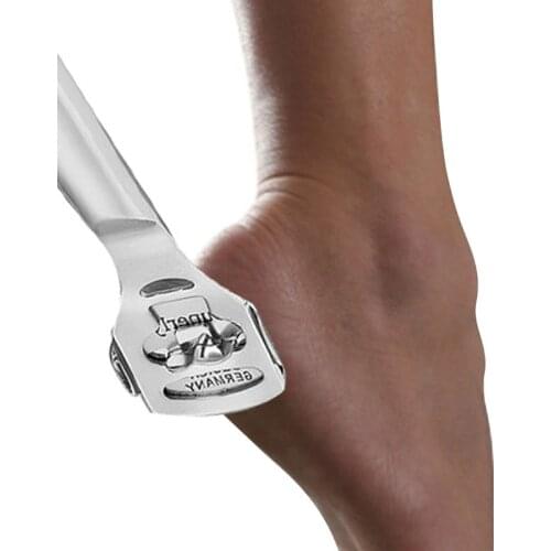 Stainless Steel Foot File Set Dead Skin Remover Grinding Heels Foot Scraper Nail File Pedicure Foot Care Tools with 10pcs Blade