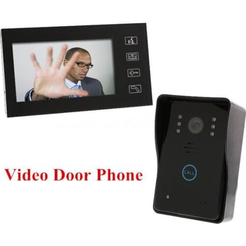 Wired 7" TFT Color Display Video Door Phone Doorbell Intercom System Night Vision