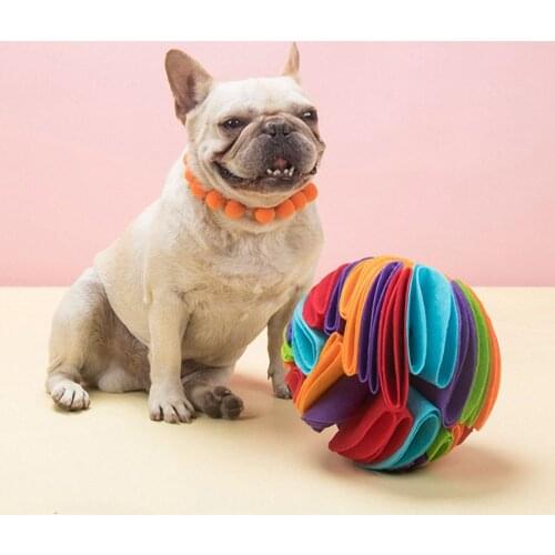 Dog Sniffing Ball Mat Kitten Foldable Toys Puppy Increase IQ Training Games Nose Work Sniff Pad Slow Eat Pet Puzzle Toy Products