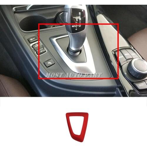 Sports ABS Red Interior Console Gear Box Panel Cover For BMW 1 2 3 4 Series F20 F21 F22 F30 F31 F34 F32 F33 F36 2013-2018