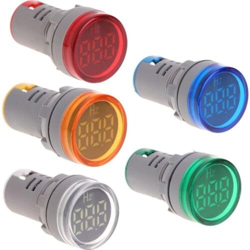 22mm LED Display AC Frequency Meter Electricity Indicator Hz Light