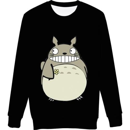 Totoro 3D Hooded Sweatshirt Animation Kawaii Hoodies Men Women Autumn Long Sleeve Tracksuit Oversized Hoodie Fashion Clothes