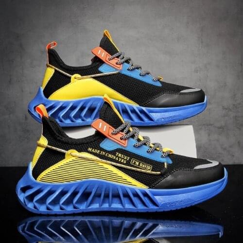 Outdoor Non-slip Sport Shoes Men Sneakers Man Summer Running Shoes Man Sports Tennis for Men Black Blue Baskette Homme GME-1603