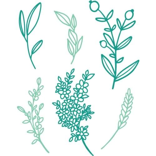 Sprigs Metal Cutting Die Scrapbook Embossed Paper Card Album Craft Template Cut Die Stencils New for 2021 Arrive DIY Handmade