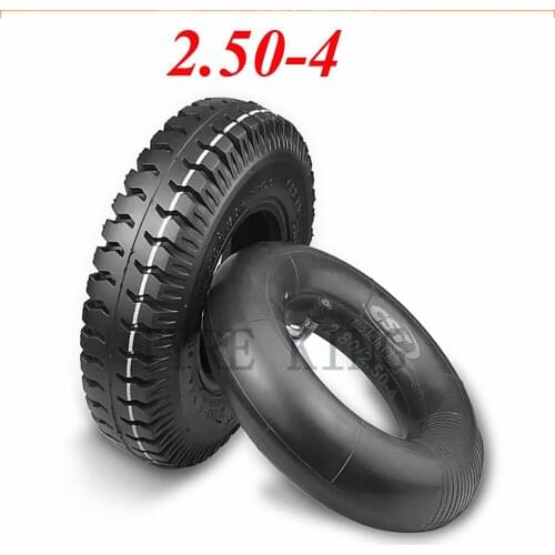 High Quality 2.50-4 Inner and Outer Tyre 8 Inch Pneumatic Wheel Tire for Electric Scooter, Trolley Accessories