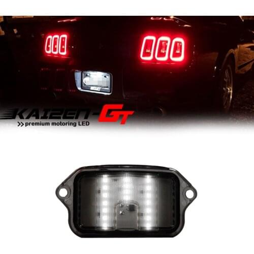 1PC 6000K White LED License Plate Light For 2005-2009 Ford Mustang Convertible, Coupe 8Cyl 4.6L 5.4L GT Shelby GT Shelby GT500