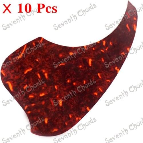10 Pcs 40 " 41 " Acoustic Guitar Pickguard Pick Guard Anti-scratch Plate, Protection Plate Deep red Sheel MYHB-M10978