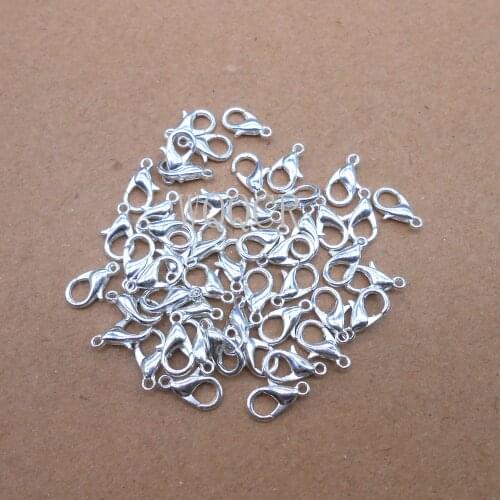 12*6mm 50pcs/lot Fashion Jewelry Findings,925 silver/gold lobster clasp Hooks for necklace&bracelet chain