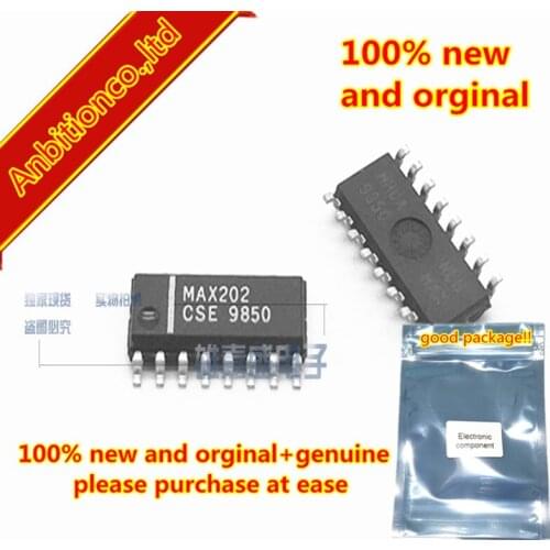 2-10pcs 100% new and orginal MAX202 MAX202CSE-T SOP-16 +5V RS-232 in stock