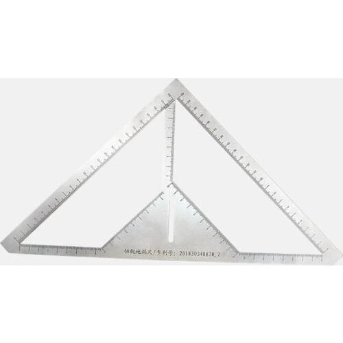 2021 Hot sale Floor drain ruler flower-shaped opening ruler triangle ruler tile attachment ruler