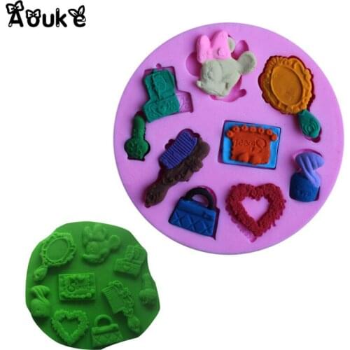 3D Soap Cake Molds Silicone Mold Chocolate Cartoon Character Shape Decoration Fondant Tools Pudding Jelly Candy Biscuits Moulds