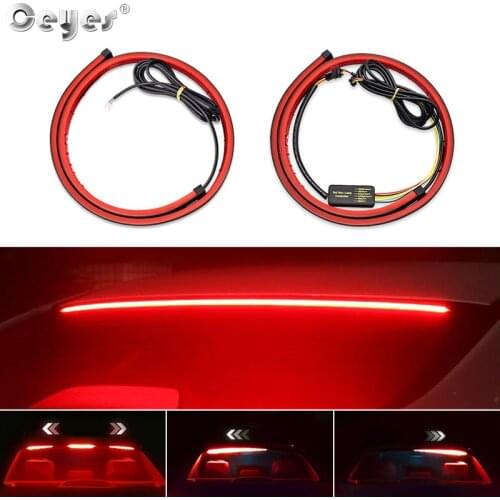 Car Signal Lamp High Mount Stop Brake Light Single/Colors Multi-Mode LED Flash Car Styling Safety Driving Warning Accessories