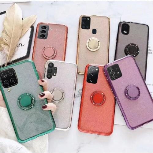 360 FingerRing Holder Case For Samsung Galaxy A12 A42 5G A52 A72 A01 A11 A21S A31 A41 A51 A71 A10S A20S A30S A50 A70 Bling Cover