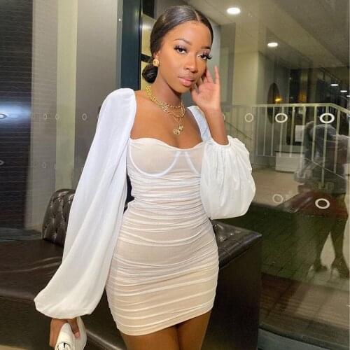 ChoiSiTiny Summer Dresses With Sleeves