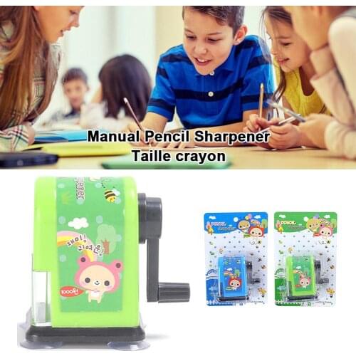 Kids Hand Held Manual Pencil Sharpener Cute Cartoon Sharpener Student Home School Supplies Stationery For Children