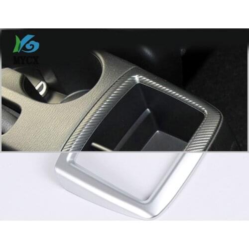 For Mazda CX-3 CX3 20172018 19 Chrome Accessories Center Console Cup Panel frame Trim Cover Interior Parts Mouldings accessorios