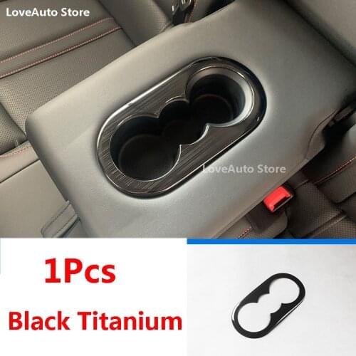 For Skoda Octavia Pro A8 2021 2022 Car Rear Drink Bottle Water Cup Holder Frame Decoration Cover Trim Car Protective Accessories