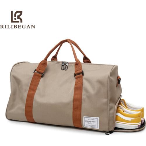 High Quality Travel Totes for Women and Men Gym Bag Big Capacity Portable Luggage Bag for Sports Storage Bag with Shoulder Strip