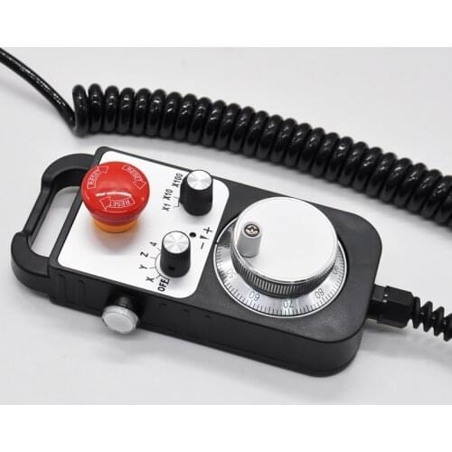 Pulse Generator Manual Pendant Handwheel for FAGOR Siemens MITSUBISHI 4/6 Axis Inc Mpg FANUC System 5V Ask MPG-4