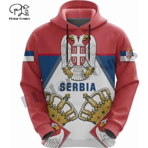 PLstarCosmos 3DPrint Newest Serbia Country Flag Unique Amazing Harajuku Pullover Streetwear Unisex Hoodies/Sweatshirt/Zip Style7