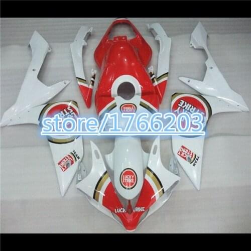 Fairings set For YZFR1 YZF R1 07-08 YZF-R1 YZF1000 Red White 07 08 2007 2008 Body Fairing BBF