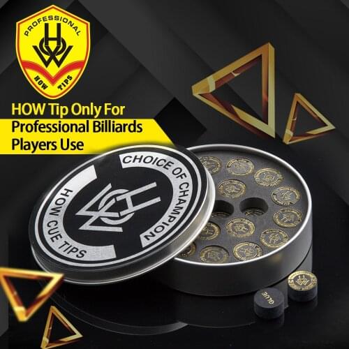 Original HOW Pool Cue Tip 14mm S M 2 Modles 8 Layers of Professional High Quality Billiards Accessories How Stick Kit