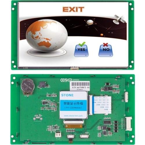 Programmable Touch Display Panel 7.0 inch TFT LCD Module Support Any Microcontroller 100PCS